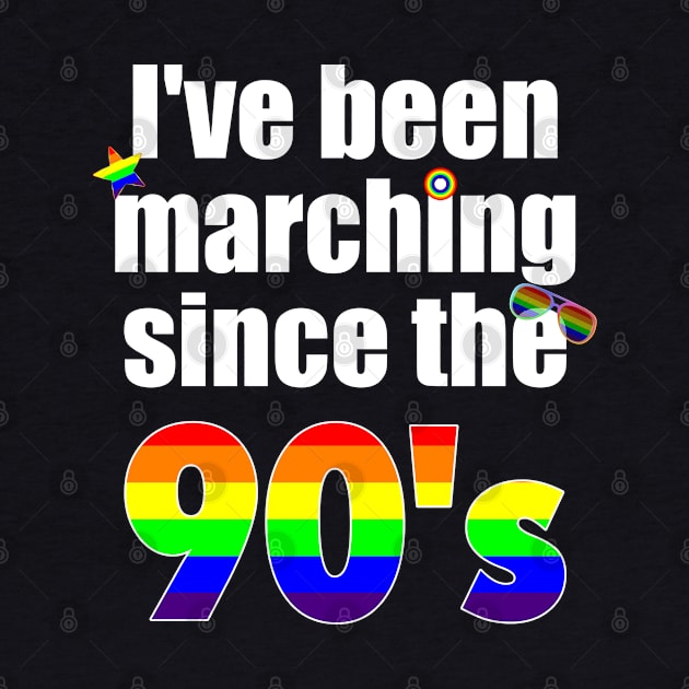 Gay Pride Marching LGBT Nineties by brodyquixote